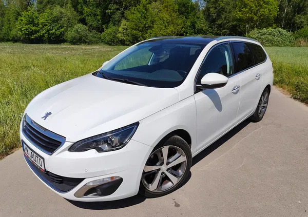 lubelskie Peugeot 308 cena 38900 przebieg: 210547, rok produkcji 2015 z Szczucin